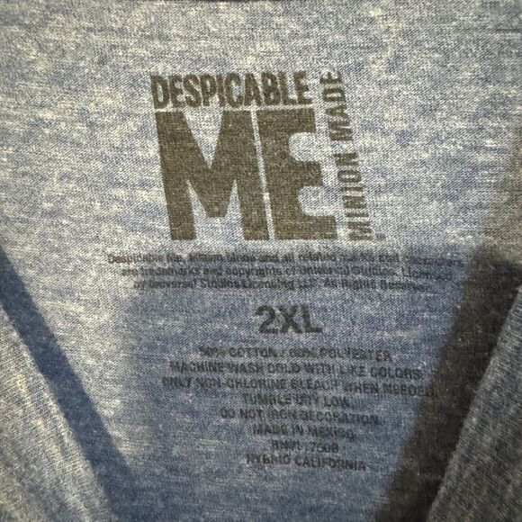 Despicable Me Minion Made XXL T-Shirt Blue Just Chill Short Sleeve Tropical Logo - Picture 3 of 6